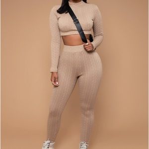 ⚡️Mountain Dream Tan Sweater Set